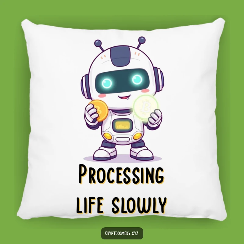 Funny Robot Coin Pillow - Comfy and Hilarious Tech Accent Pillow