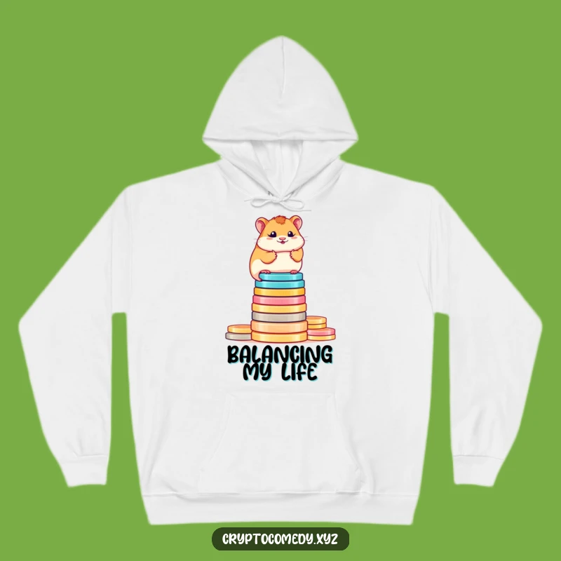 Cozy Funny Hamster Crypto Hoodie - Warm Investment Humor Gift
