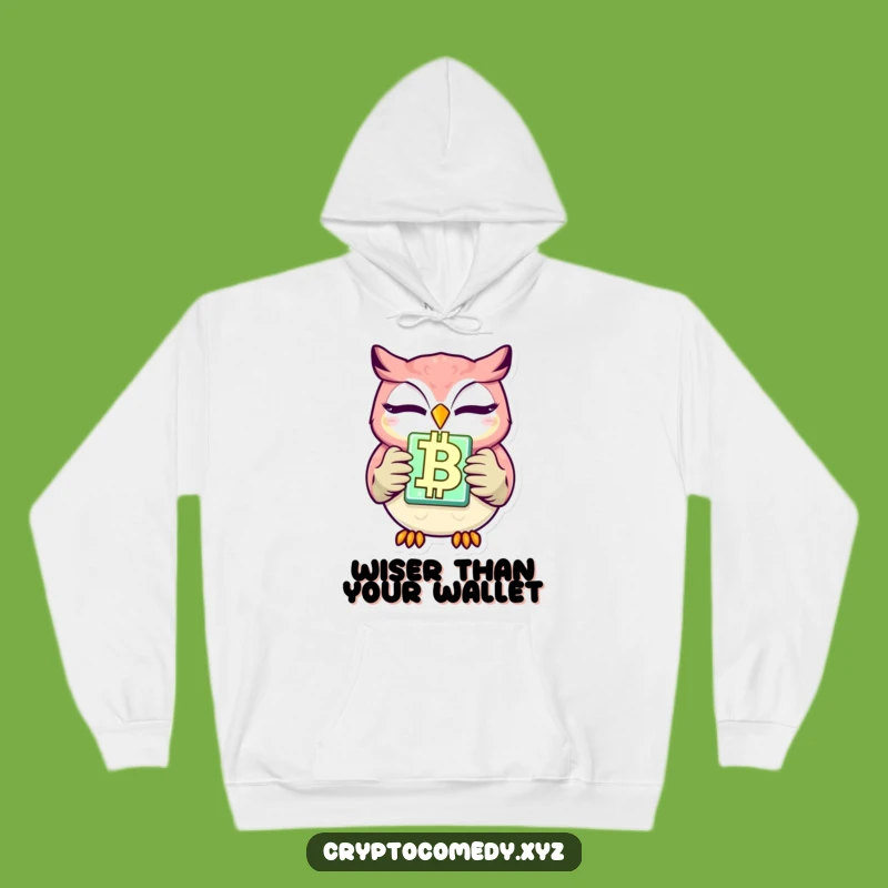 Cozy Funny Winking Owl Blockchain Hoodie - Warm Crypto Gift for All
