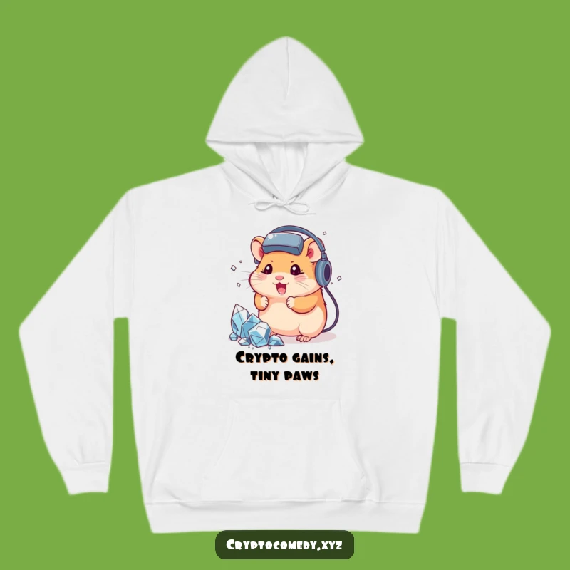 Funny Hamster Hoodie: Cosy Crypto Miner Gamer Gear Funny Gift