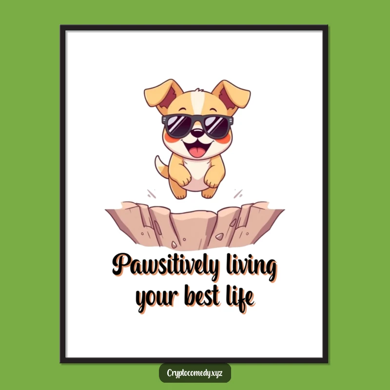 Free Printable Funny Dog Wall Art - Cool Sunglasses Pup Downloadable Decor